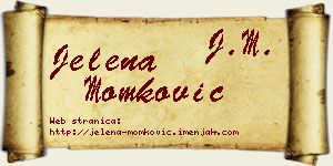 Jelena Momković vizit kartica